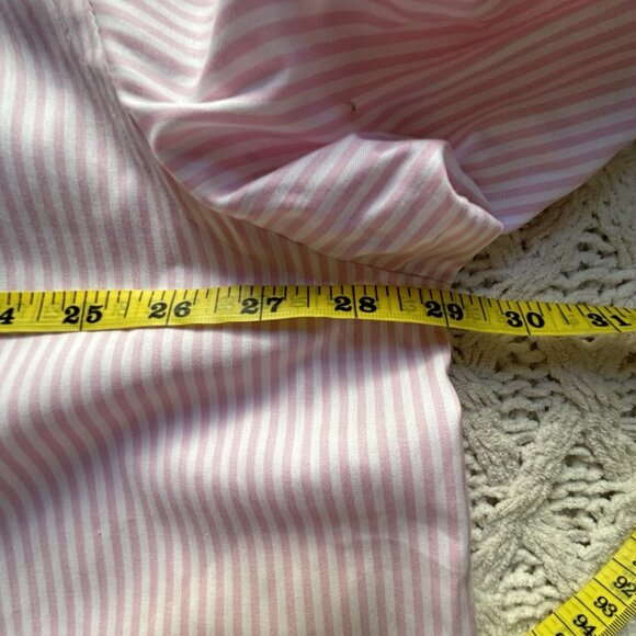 ETON Men's Dress Shirt Pink Striped Cotton Custom Made $450 4XL - Picture 8 of 10